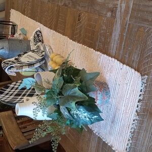 Timbuktu Pink Metallic Table Runner